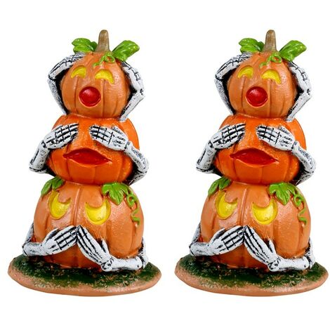 Pumpkin Snowmen Set Of 2 Cod. 34073