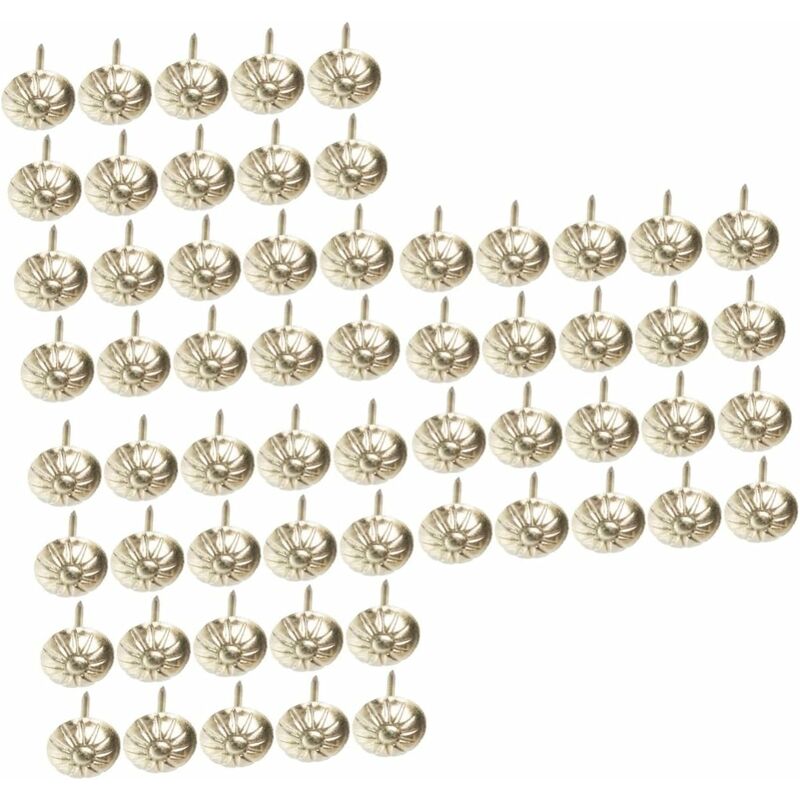 Punaises adhésives en laiton Antique, 1500 pièces, punaises pour tentures murales, punaises de rembourrage, goujon rétro