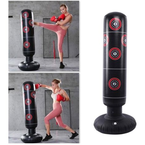 HIASDFLS Punching bag adults 160 cm, standing punching bag punching bag standing inflatable punching bags tumbler adults fitness