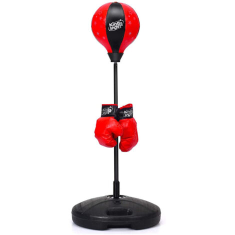 Punching Ball sur Pied pour Enfant pour Enfants Âgés de 5 Ans Réglable en Hauteur 81-125CM