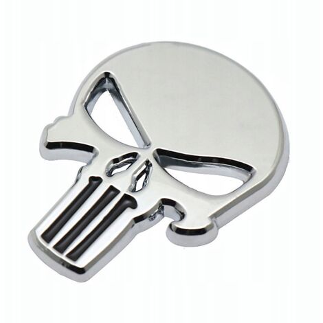 PUNISHER 3D-Schädel-EMBLEM-Aufkleber