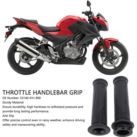 Puño del acelerador antideslizante, control preciso para CBR250R CBR300R CB300F NSS300 CB500F CB500X CBR500R Grom 125