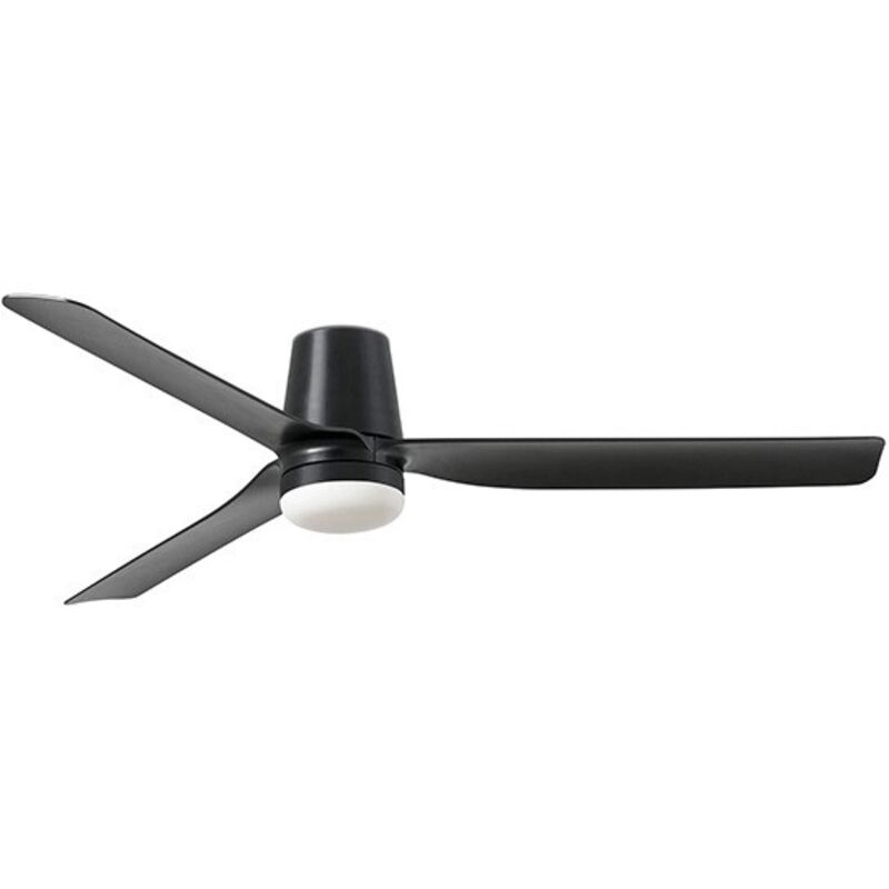 Faro Barcelona - punt tub m Ventilateur avec lumière noir 33830-1TW