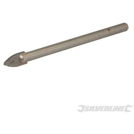 Punta al carburo di tungsteno da trapano a codolo circolare per tegole e vetro silverline-10mm