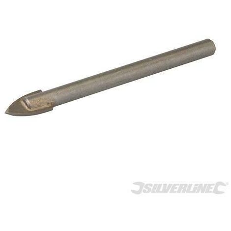 Punta al carburo di tungsteno da trapano a codolo circolare per tegole e vetro silverline-8mm