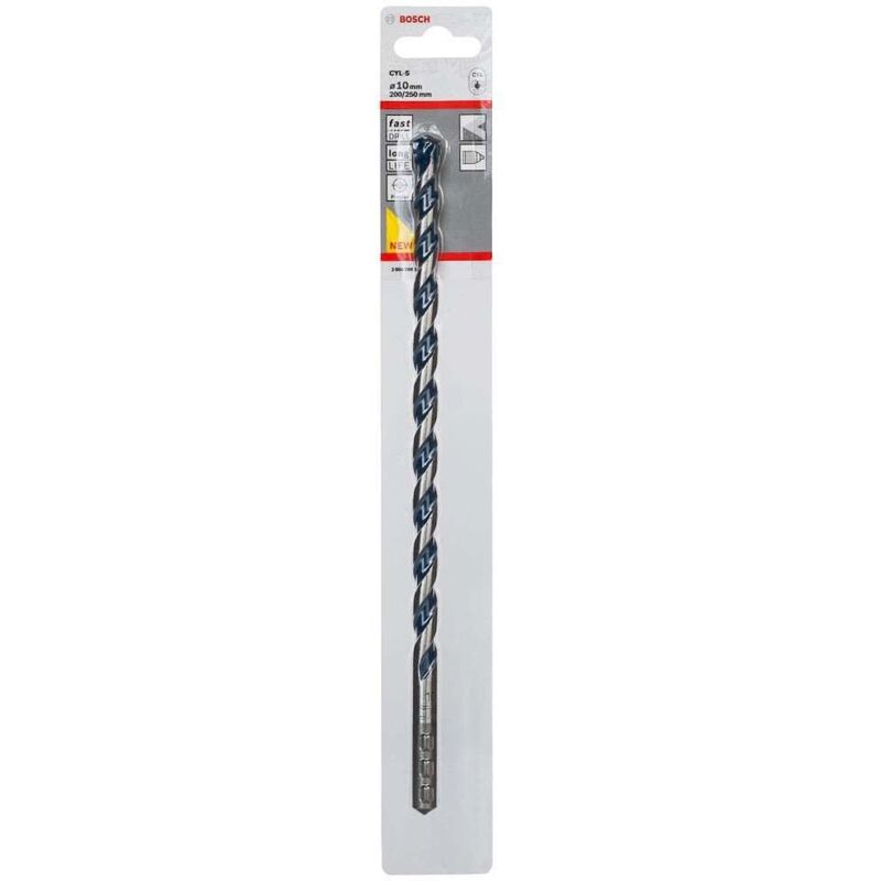 Bosch - Professional 1x CYL-5 punta per cemento e granito (ø 10 x 250 mm, accessori de martello perforatore)