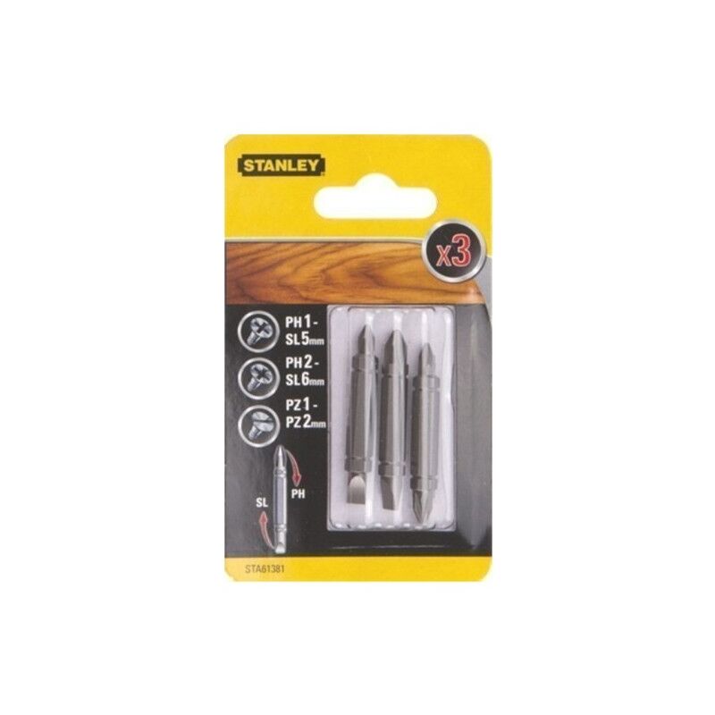 

Punta Atornillador 48Mm Ph1-Pl5,Pz1-Pz2,Ph2-Pl6 D/Func Stanley 3 Pz