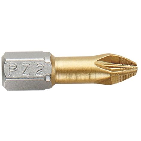 PUNTA ATORNILLAR 1/4" TIN PZ2X25 MM