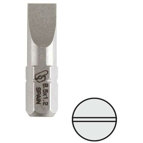 punta atornillar mango 1/4'' plana 25mm punta atornill pl6.5x1.2