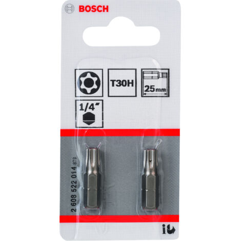 Punta atornillar T30H Security Torx® extra dura T30H 25  BOSCH 2608522014