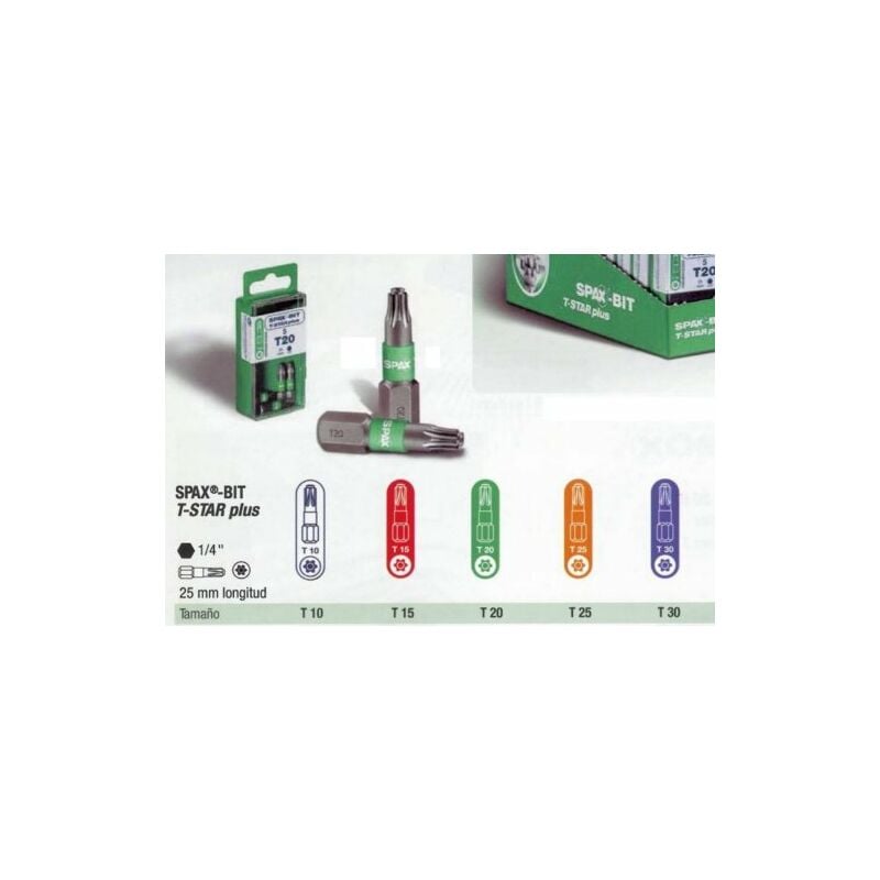 

Punta Atornillar Torx Star 25X25 1/4 10U