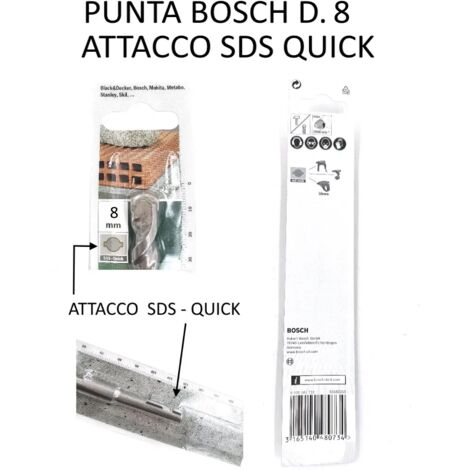 PUNTA BOSCH D.8 CON ATTACCO SDS QUICK OFFERTA
