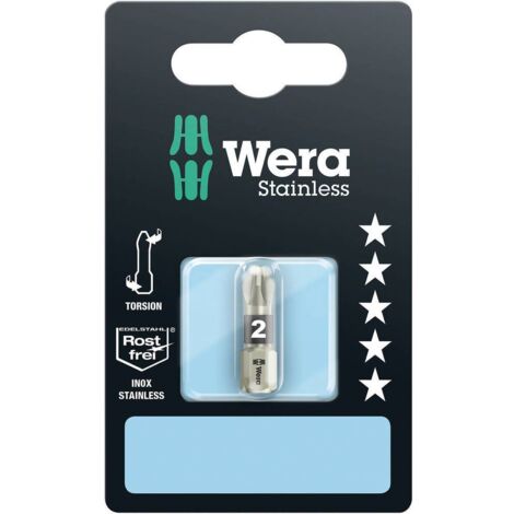 Punta cacciavite Wera 3855/1 ts sb sis acciaio inox 1 4