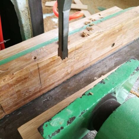 Punta da trapano a foro quadrato per la lavorazione del legno - Utensile per foratura a tenone con scalpello cavo - Set completo