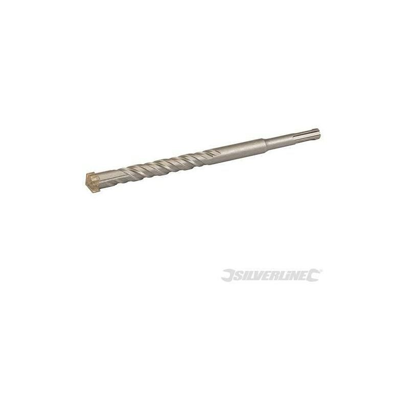 Punte da trapano per cemento e materiali muratura testa a croce sds Plus Silverline 16 x 210 mm