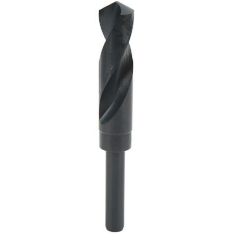 Punta da trapano elicoidale in acciaio rapido con impugnatura da 1/2", angolo del bordo esterno di 135°, per legno, rame e plastica (22 mm).