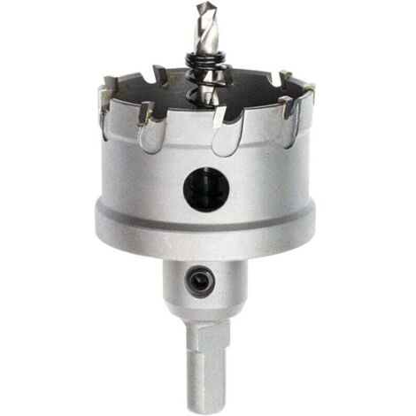 Punta da trapano per metallo, denti in carburo di tungsteno, per lamiera di acciaio inossidabile, lega, ferro, legno (50 mm)