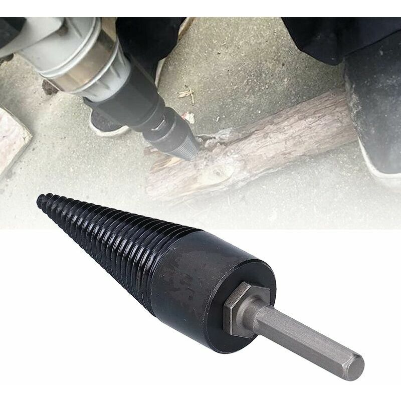 SPACCALEGNA - TRAPANO Per Legna Da Ardere, Trapano 3 Pezzi, Rimovibile - Foto 8