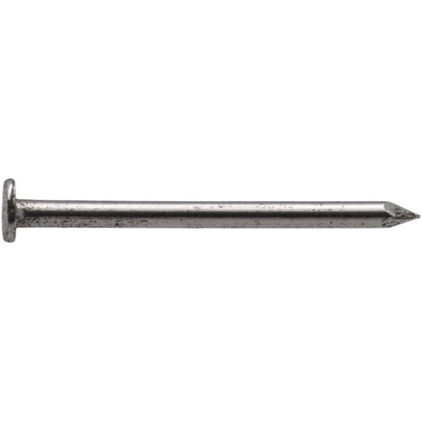 Punta de acero pulido Viswood con cabeza plana 1,0x15 mm (Caja de 80g)