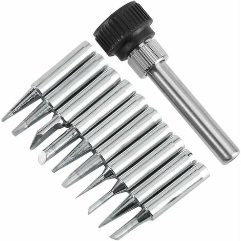 Punta de soldador de cobre niquelado serie 900M-T para estaciones de soldadura Form I, B, K, 1.2D, 1.6D, 2.4D, 3.2D, 2C, 3C, 4C (10 piezas), SEMAket