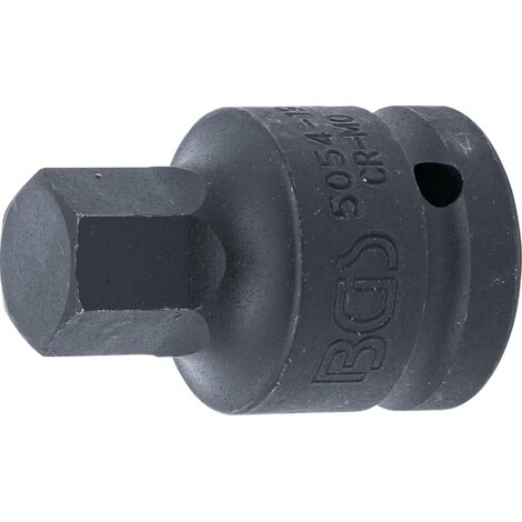 Punta de vaso de impacto  entrada 20 mm (3/4")  hexágono interior 19 mm