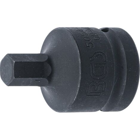 Punta de vaso de impacto  longitud 55 mm  entrada 20 mm (3/4")  hexágono interior 12 mm