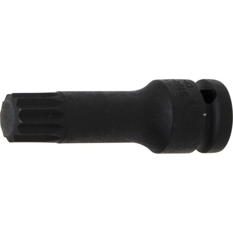 Punta de vaso de impacto  longitud 78 mm  entrada 12,5 mm (1/2")  dentado múltiple interior (para XZN) M18