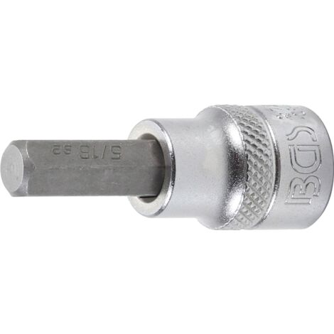 Punta de vaso  entrada 10 mm (3/8")  hexágono interior 5/16"