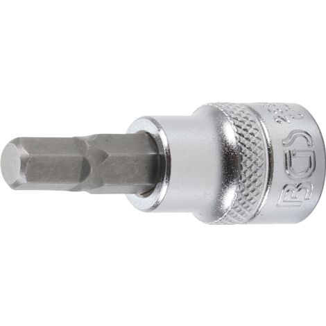 Punta de vaso  entrada 10 mm (3/8")  hexágono interior 7 mm