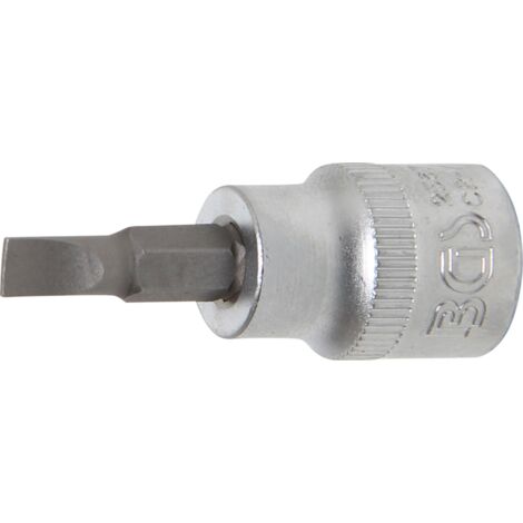 Punta de vaso  entrada 10 mm (3/8")  plana 5,5 mm