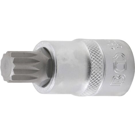 Punta de vaso  entrada 12,5 mm (1/2")  dentado múltiple interior (para XZN) M14