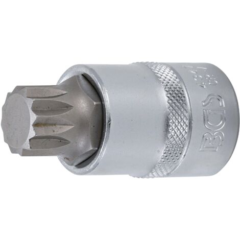 Punta de vaso  entrada 12,5 mm (1/2")  dentado múltiple interior (para XZN) M18