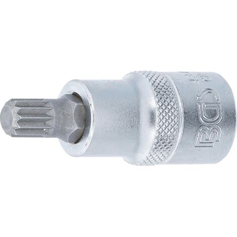 Punta de vaso  entrada 12,5 mm (1/2")  dentado múltiple interior (para XZN) M9
