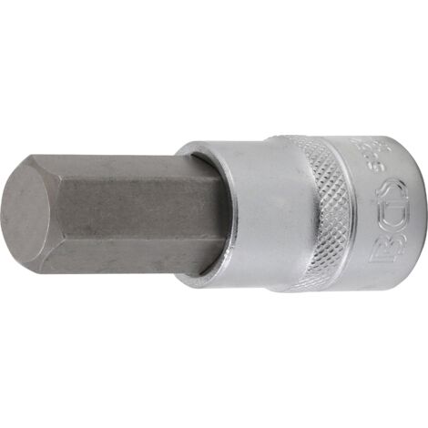 Punta de vaso  entrada 12,5 mm (1/2")  hexágono interior 17 mm