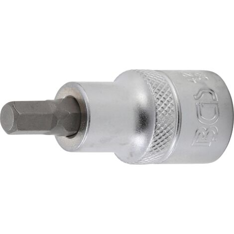 Punta de vaso  entrada 12,5 mm (1/2")  hexágono interior 7 mm