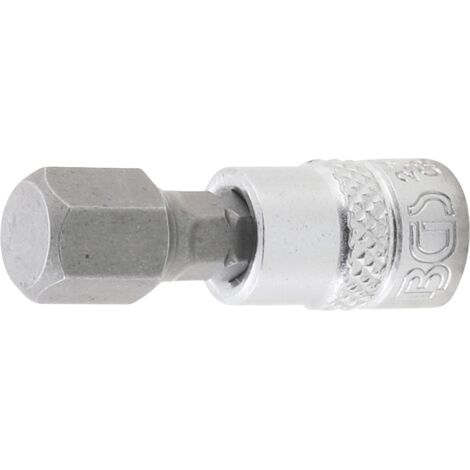 Punta de vaso  entrada 6,3 mm (1/4")  hexágono interior 3/8"