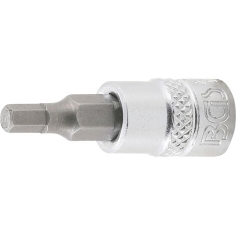 Punta de vaso  entrada 6,3 mm (1/4")  hexágono interior 5/32"