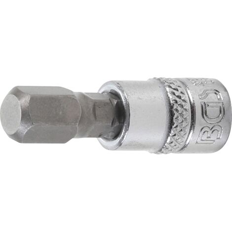 Punta de vaso  entrada 6,3 mm (1/4")  hexágono interior 8 mm