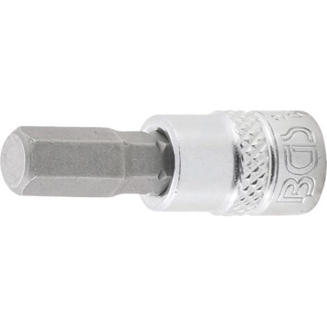 Punta de vaso  entrada 6,3 mm (1/4")  hexágono interior 9/32"