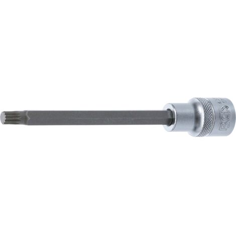 Punta de vaso  longitud 140 mm  entrada 12,5 mm (1/2")  dentado múltiple interior (para XZN) M8