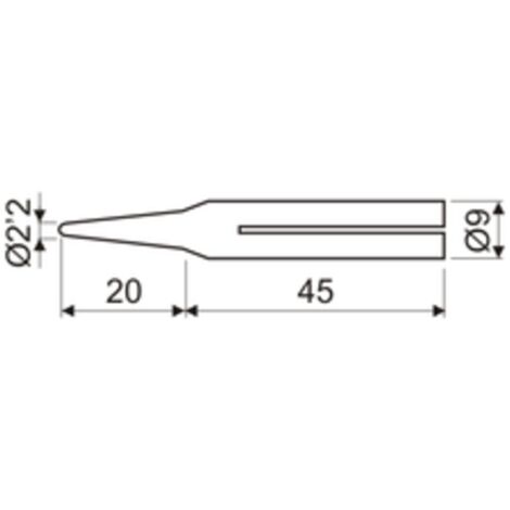 Punta del saldatore elettrico da 25 Watt Electro Dh 03.047/25/20/PLD 8430552096282