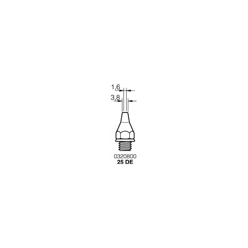 

Punta Desoldador 25DE 3,8mm Para DST JBC 0320800
