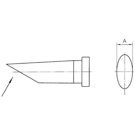Punta di saldatura Weller LT-CC 3,2 mm argento