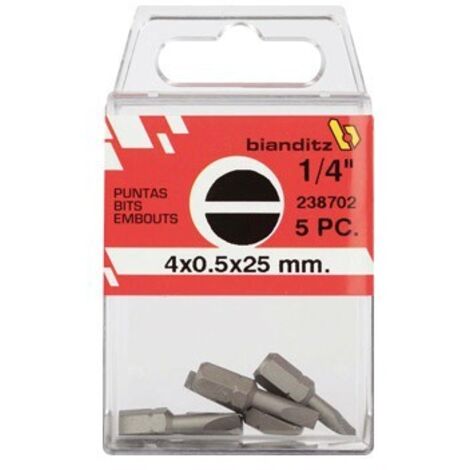 Punta dritta 4x05x25 mm 5 pz