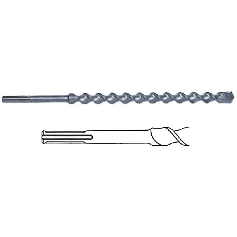 Punta elicoidale attacco sds - max mm 20 x 520