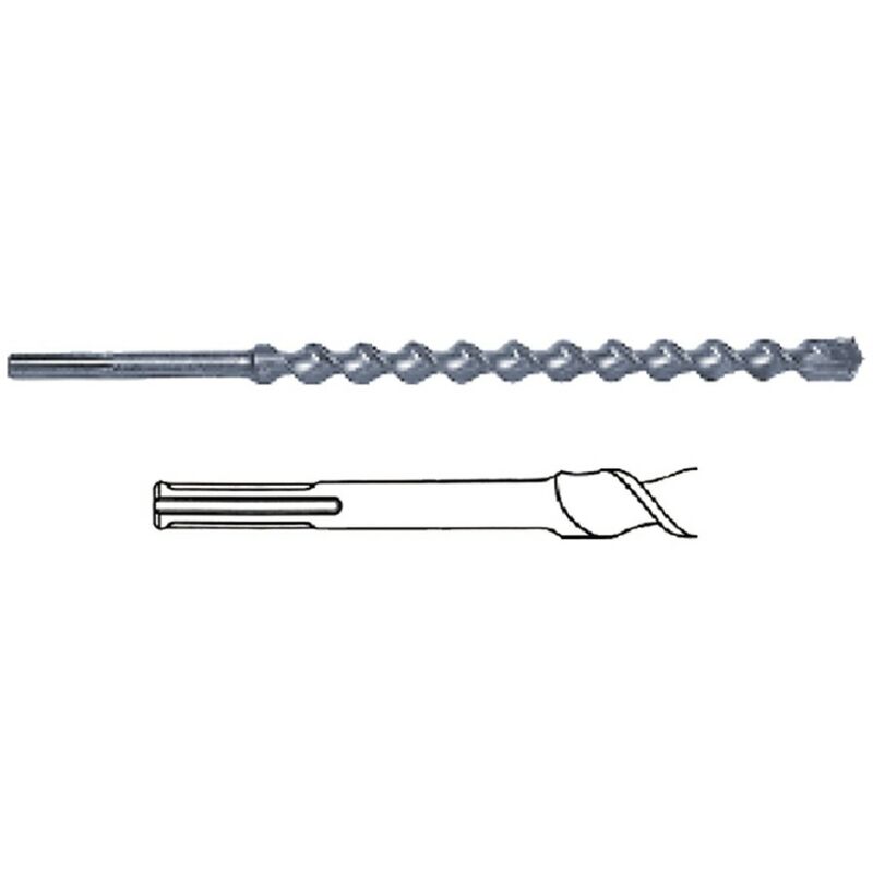 PUNTA ELICOIDALE ATTACCO SDS - MAX mm 30 x 570