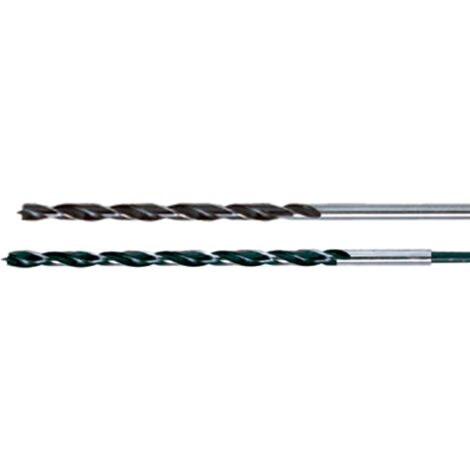 Punta elicoidale per legno codolo cilindrico max 10 mm 8 mm lunghezza 24.5 cm in acciaio al wolframio a spirale doppia