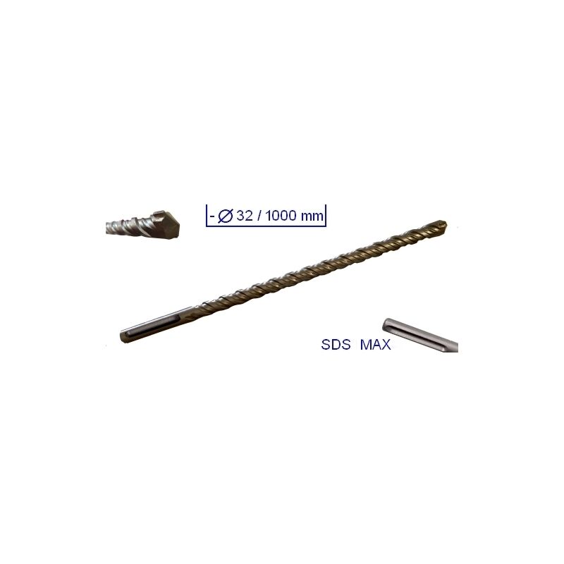 Punta gigante a doppia elica attacco sds max 1000x32mm