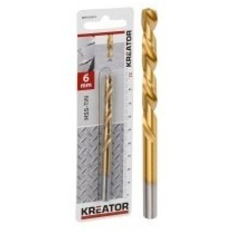 Kreator - Punta per metallo hss titanio ø 2x49mm - 2 pezzi