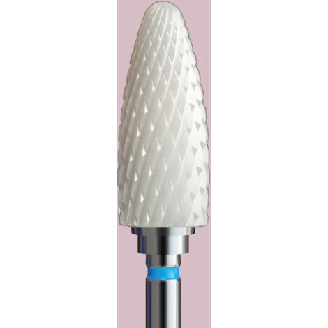 Punta in ceramica per ibridi, gel e acrilico - cono